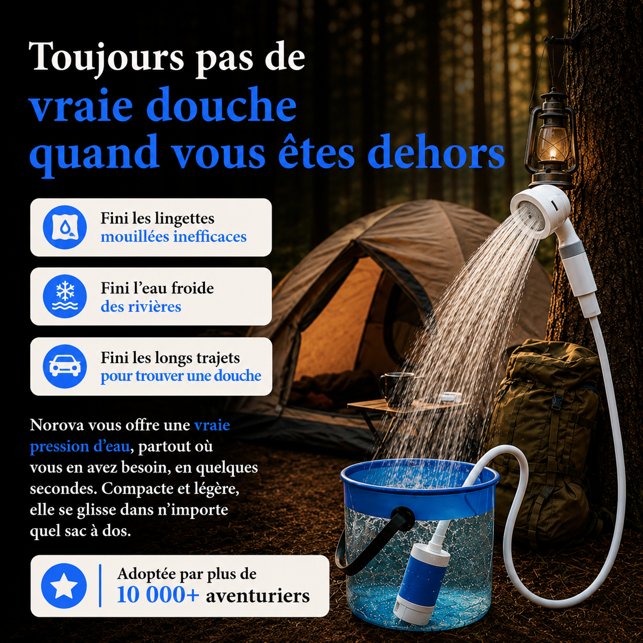 Norova — Votre point d'eau portable, partout où vous allez